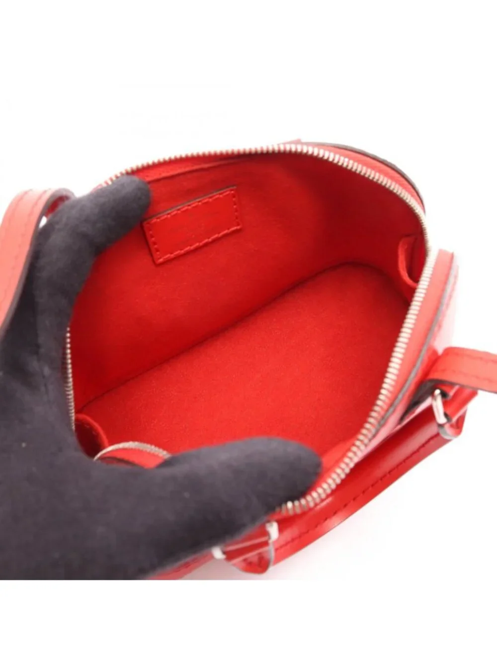 Louis Vuitton Shoulder Bag Nano Alma Epi Coquelicot 2-Way Leather